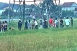 Gỡ dây mắc trên máy gặt, người đàn ông bị điện 35kV phóng tử vong