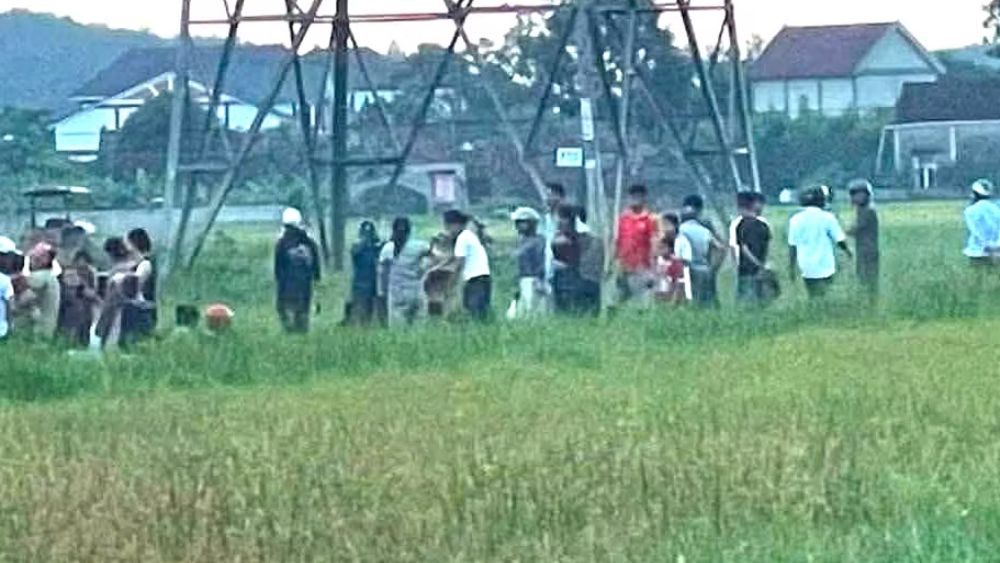 Điện 35kV phóng trúng người đàn ông khi trèo lên gỡ dây vướng máy gặt ở Nghệ An. Nạn nhân tử vong sau đó.
