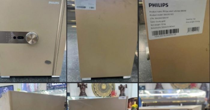 Công an Hải Phòng tìm chủ nhân chiếc két sắt nặng khoảng 50kg bị bỏ lại bên đường, chưa xác định được người sở hữu.